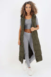 Italian Belted Hooded Long Gilet For Women  - Dropwear