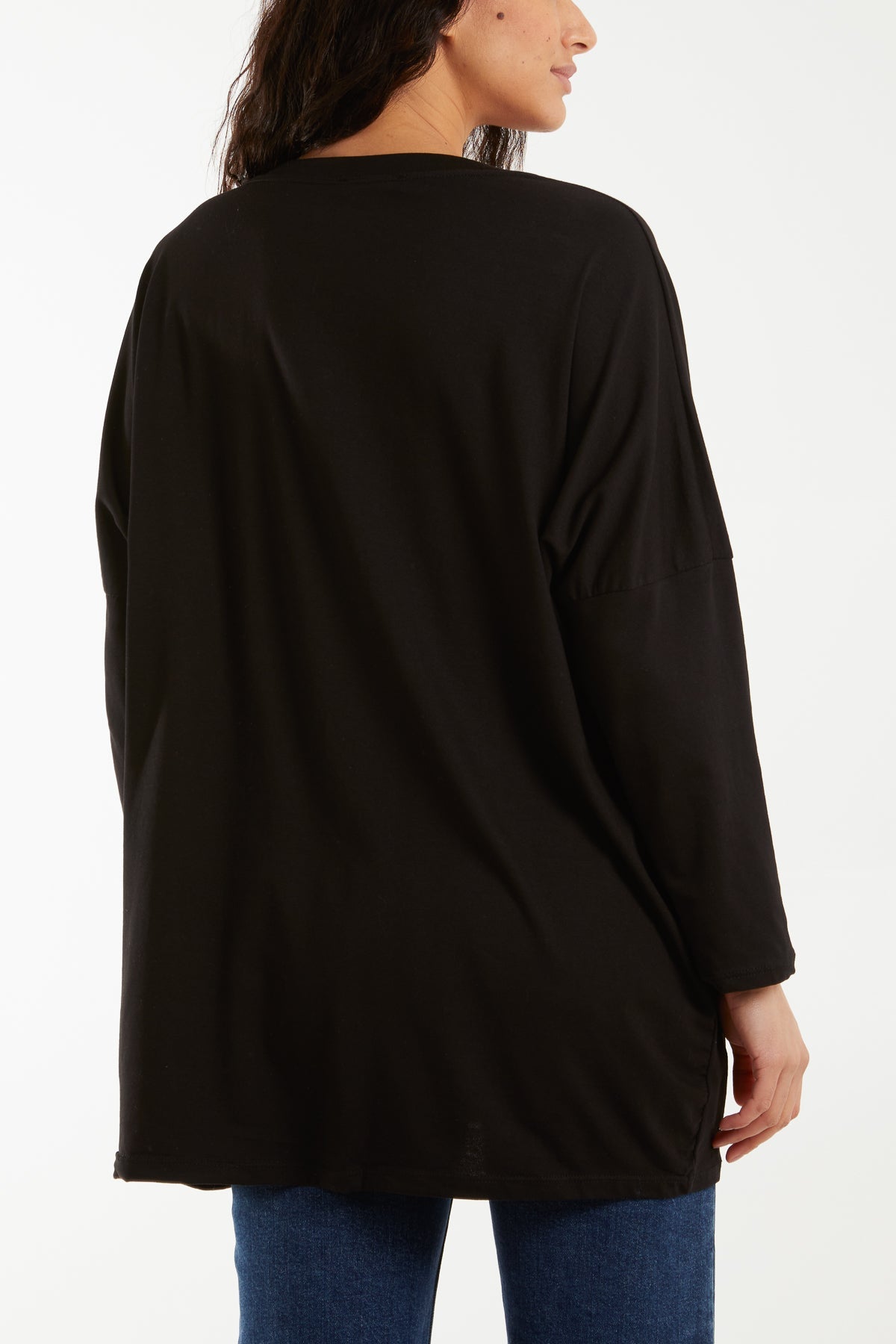 Multicolour Fluffy Daisy Long Sleeve Top For Women  - Dropwear