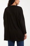 Multicolour Fluffy Daisy Long Sleeve Top For Women  - Dropwear