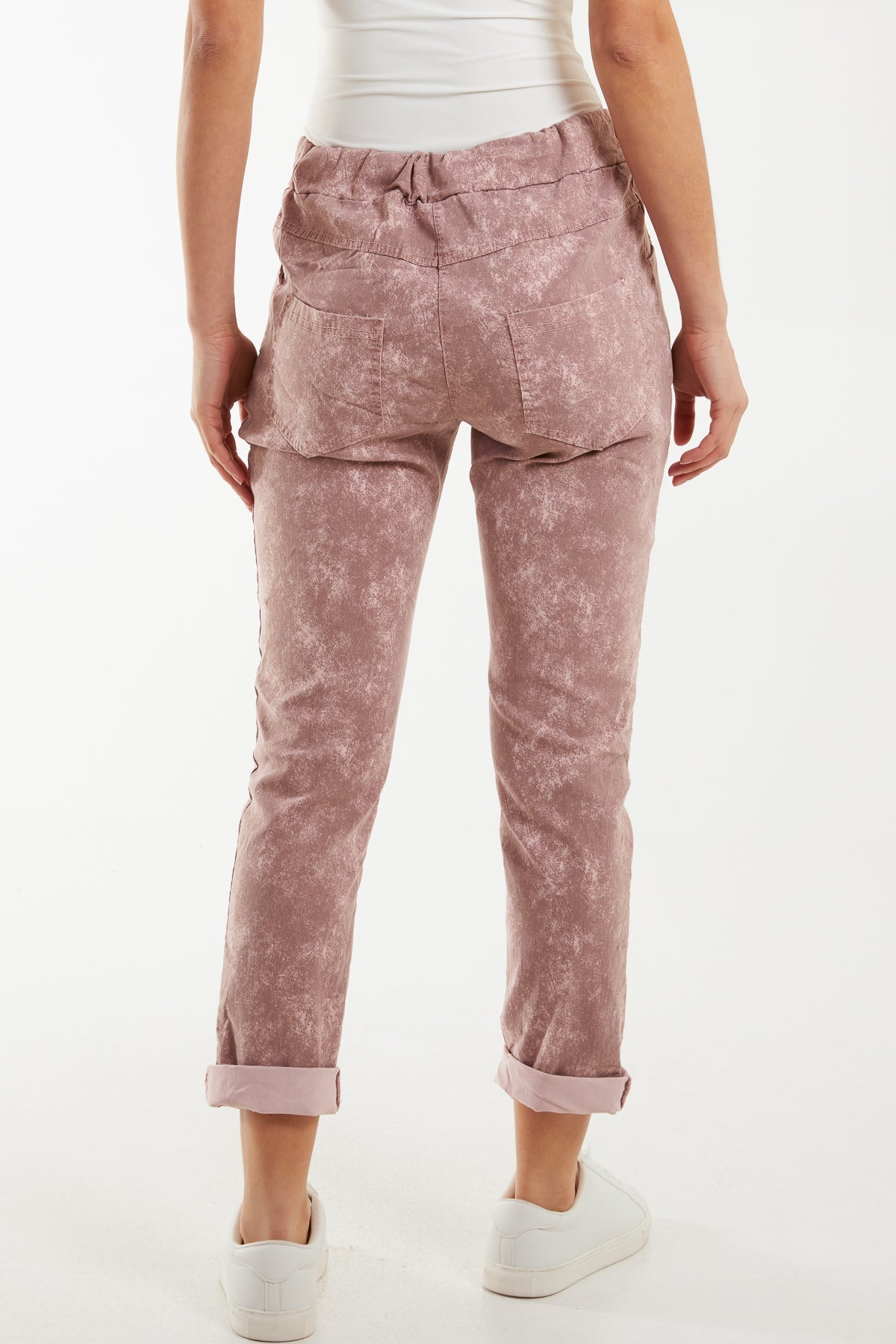 Tie Dye Magic Drawstring Stretch Trouser For Women  - Dropwear