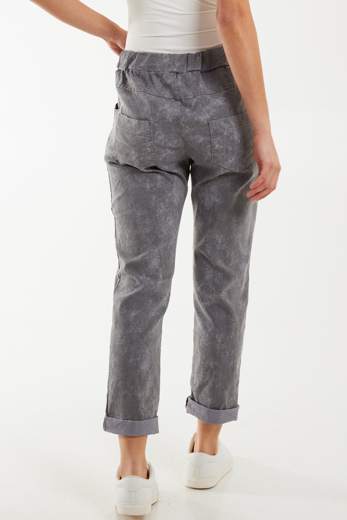 Tie Dye Magic Drawstring Stretch Trouser For Women  - Dropwear