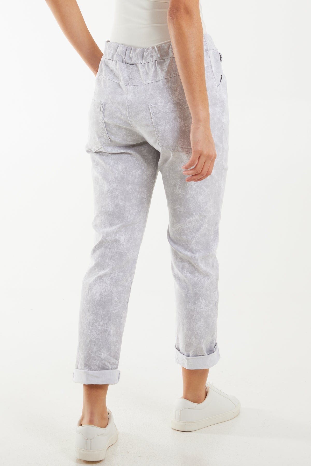 Tie Dye Magic Drawstring Stretch Trouser For Women  - Dropwear