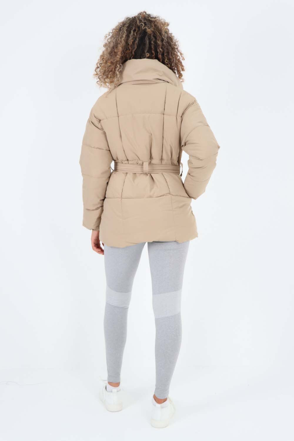 Italian Belted Hooded Jacket Coat For Women  - Dropwear