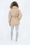 Italian Belted Hooded Jacket Coat For Women  - Dropwear