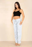 Lemon Italian Glitter Drawstring Waistband Magic Pants For Women 8 - Dropwear