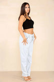 Lemon Italian Glitter Drawstring Waistband Magic Pants For Women 10 - Dropwear