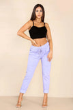 Lemon Italian Glitter Drawstring Waistband Magic Pants For Women 14 - Dropwear