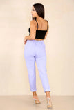 Light Grey Italian Glitter Drawstring Waistband Magic Pants For Women 12 - Dropwear