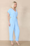 Tie Waist Stylish Harem Jumpsuit For Women  - Dropwear