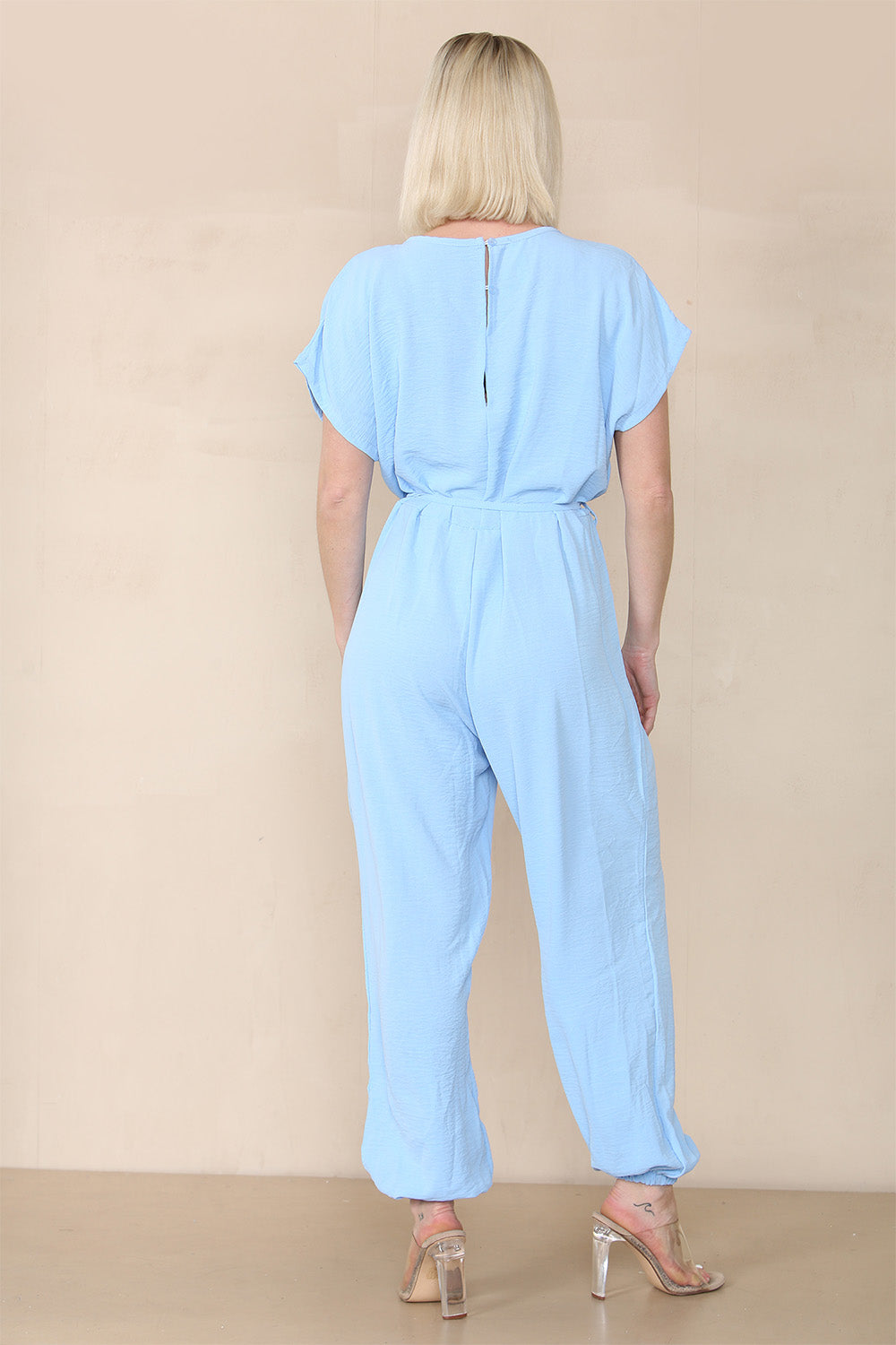 Tie Waist Stylish Harem Jumpsuit For Women  - Dropwear