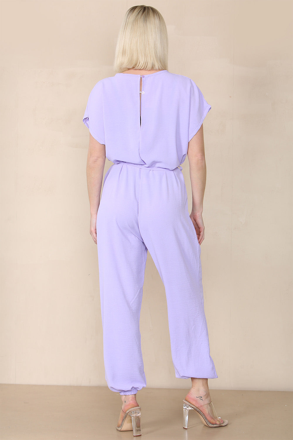 Tie Waist Stylish Harem Jumpsuit For Women  - Dropwear
