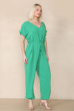 Tie Waist Stylish Harem Jumpsuit For Women  - Dropwear