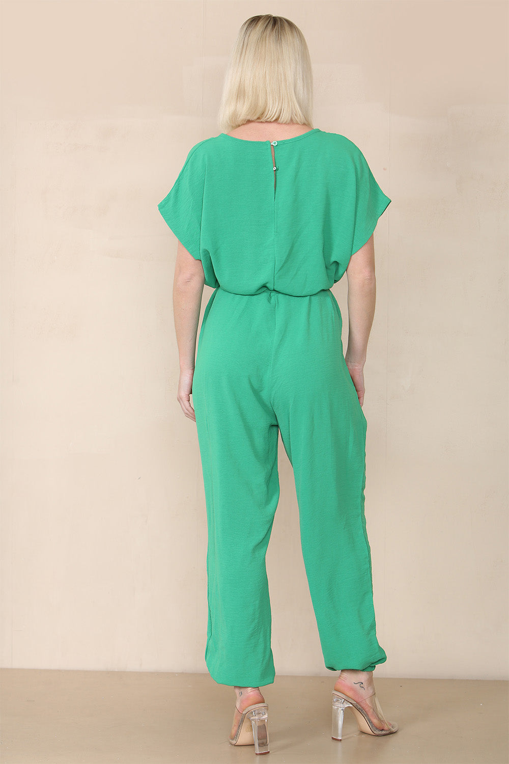 Tie Waist Stylish Harem Jumpsuit For Women  - Dropwear