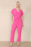 Tie Waist Stylish Harem Jumpsuit For Women  - Dropwear