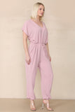 Tie Waist Stylish Harem Jumpsuit For Women  - Dropwear