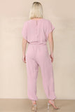 Tie Waist Stylish Harem Jumpsuit For Women  - Dropwear