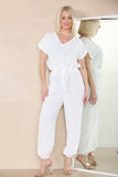 Tie Waist Stylish Harem Jumpsuit For Women  - Dropwear