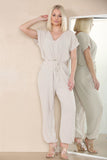Tie Waist Stylish Harem Jumpsuit For Women  - Dropwear