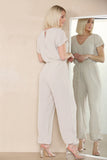 Tie Waist Stylish Harem Jumpsuit For Women  - Dropwear