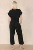 Sage Tie Waist Stylish Harem Jumpsuit For Women ONE SIZE UK FIT (10 TO 16) - Dropwear