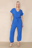 Jade Green Tie Waist Stylish Harem Jumpsuit For Women ONE SIZE UK FIT (10 TO 16) - Dropwear
