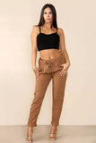 Lilac Italian Glitter Drawstring Waistband Magic Pants For Women 12 - Dropwear