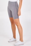 Default Title Side Stripe Detail Cycling Shorts For Women MEDIUM - Dropwear