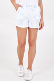 Pink Drawstring Tie Dye Shorts For Women MEDIUM - Dropwear