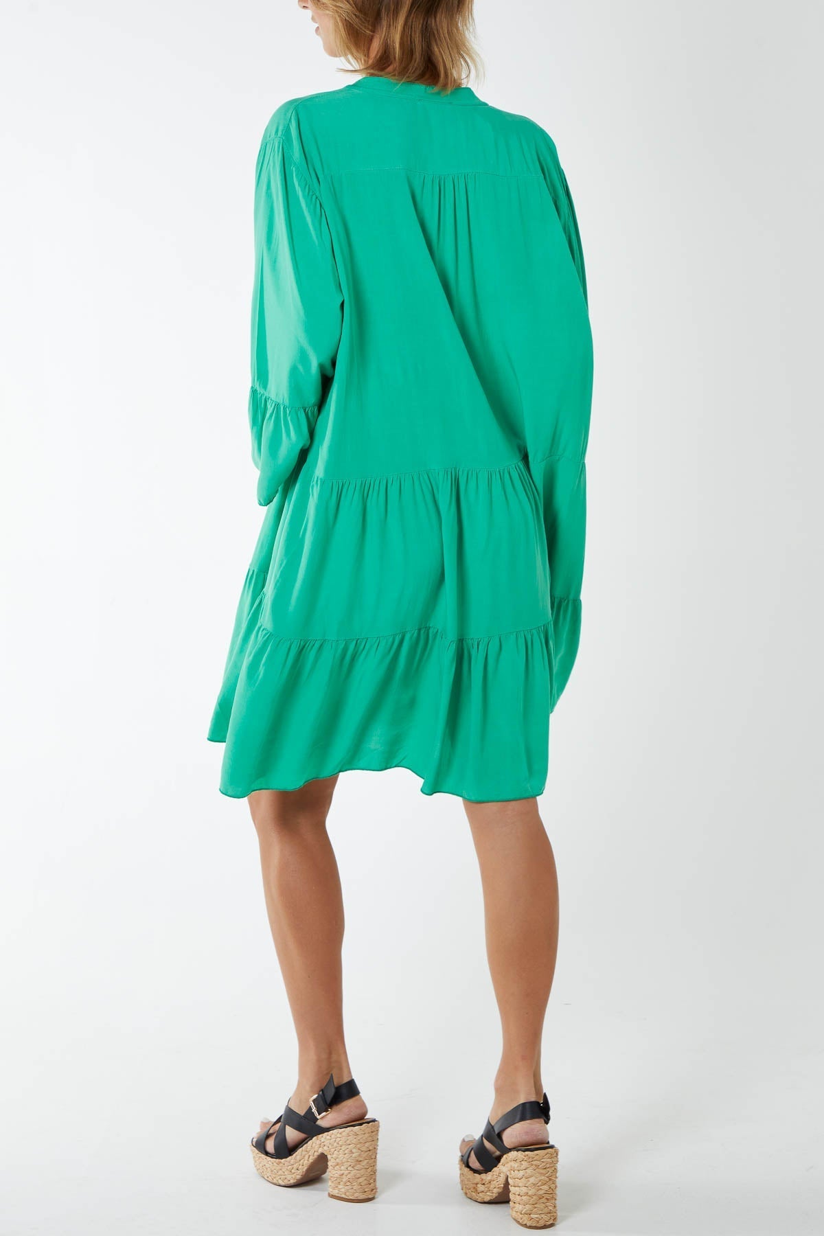 Royal Blue Flare Smock Dress For Women ONE SIZE - Dropwear