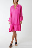 Chocolate Flare Smock Dress For Women ONE SIZE - Dropwear