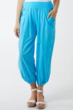 Button Pocket Detail Harem Pants For Women  - Dropwear