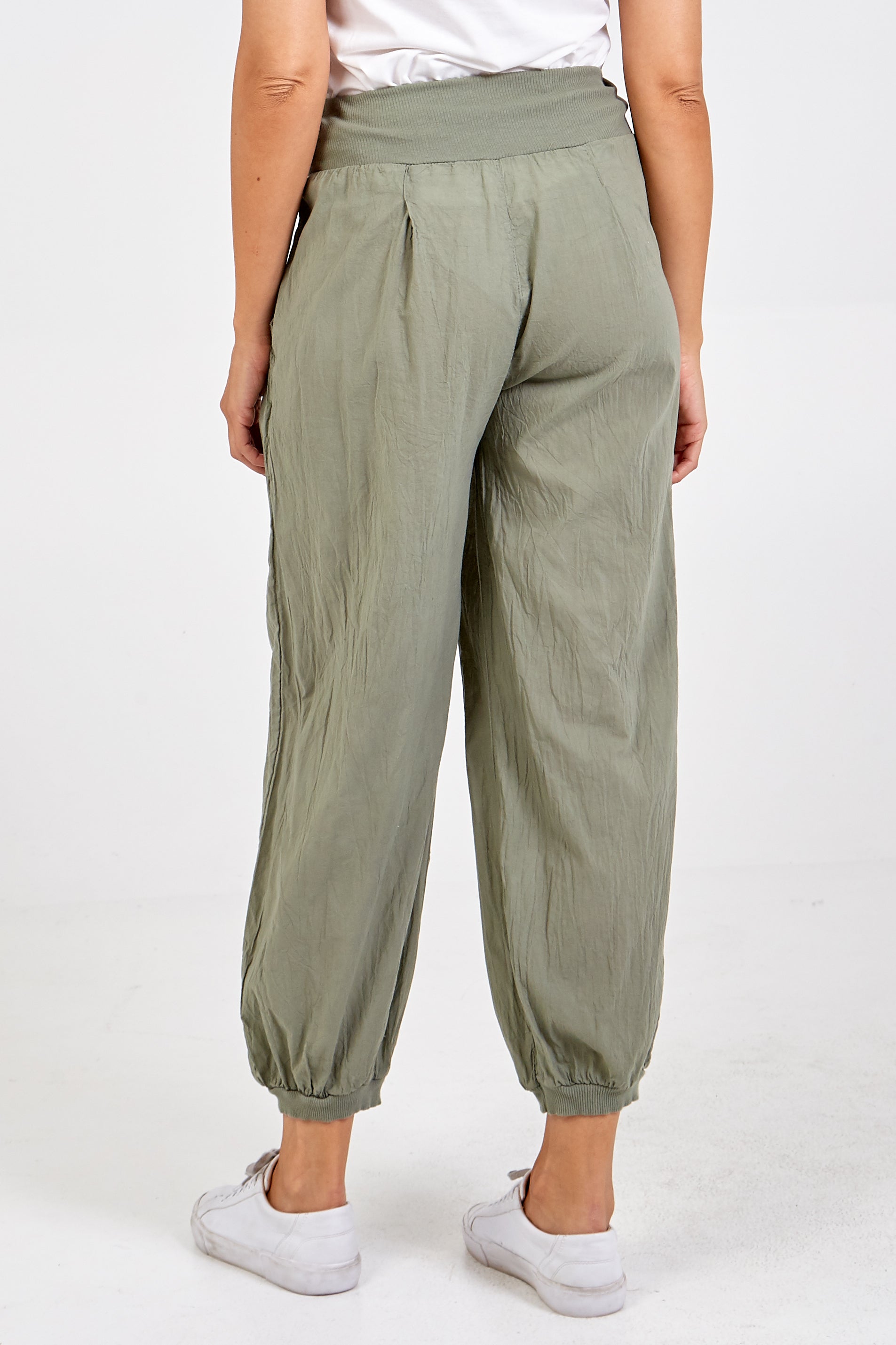 Dark Grey Button Pocket Detail Harem Pants For Women ONE SIZE - Dropwear