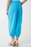 Button Pocket Detail Harem Pants For Women  - Dropwear