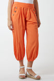 Button Pocket Detail Harem Pants For Women  - Dropwear