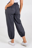 Button Pocket Detail Harem Pants For Women  - Dropwear