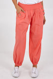 Charcoal Button Pocket Detail Harem Pants For Women ONE SIZE - Dropwear