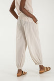 Button Pocket Detail Harem Pants For Women  - Dropwear