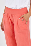 Khaki Button Pocket Detail Harem Pants For Women ONE SIZE - Dropwear