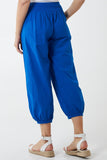 Denim Button Pocket Detail Harem Pants For Women ONE SIZE - Dropwear