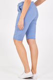 Black Plus Size Magic Plain Drawstring Shorts For Women 18 - Dropwear
