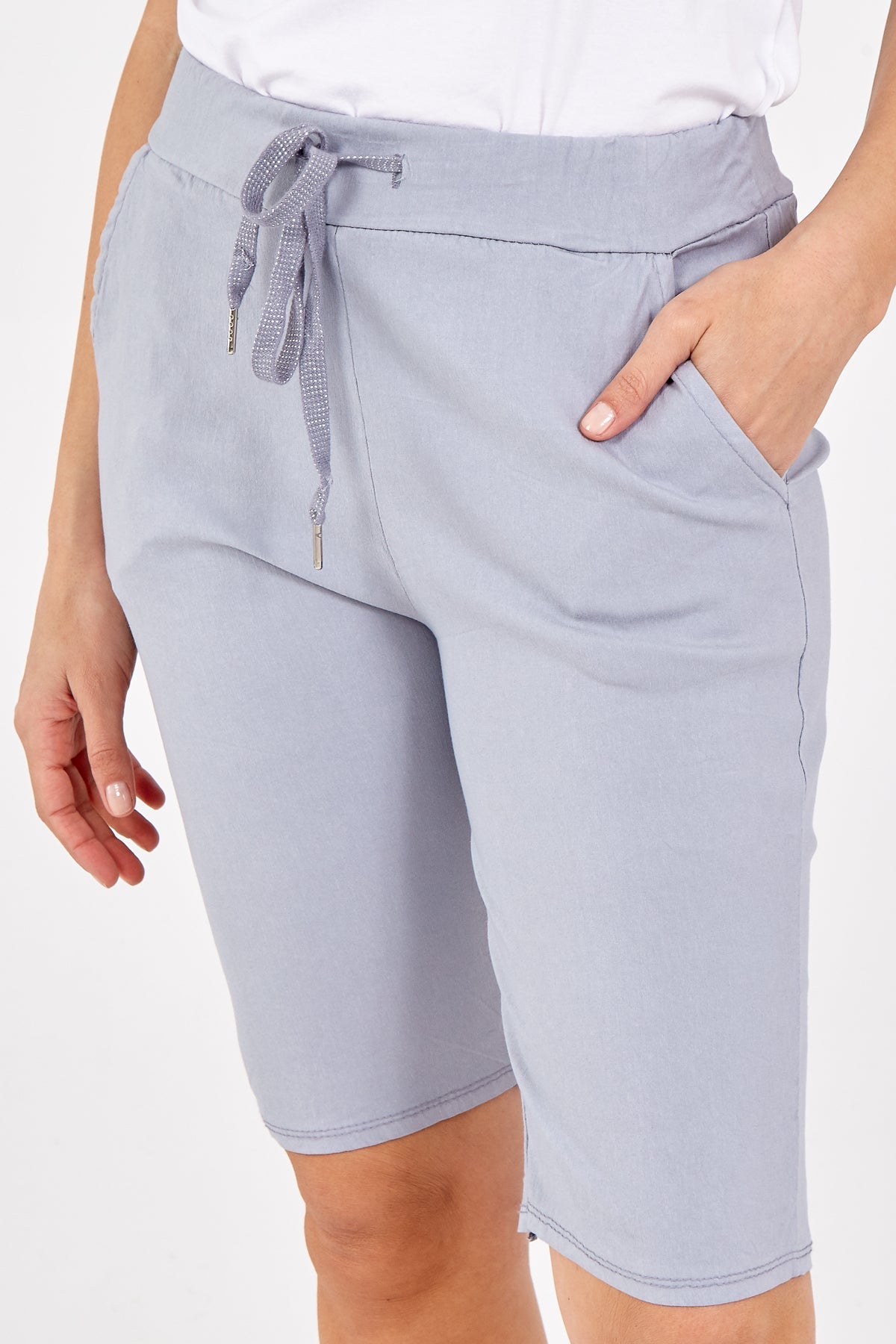 Magic Plain Drawstring Shorts XL-XXL For Women  - Dropwear