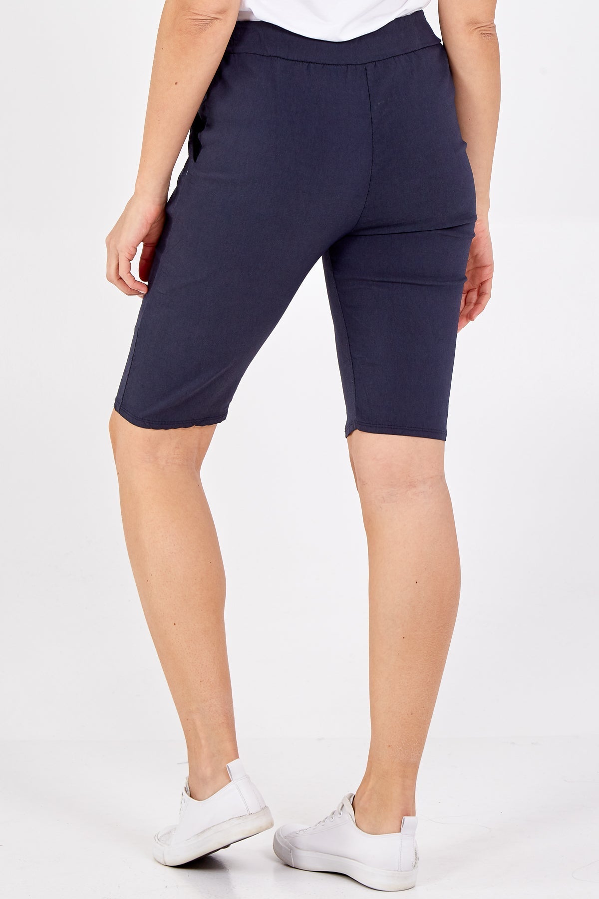 Navy Magic Plain Drawstring Shorts XL-XXL For Women XL-XXL - Dropwear