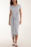 Cap Sleeve Plain Parachute Dress For Women  - Dropwear