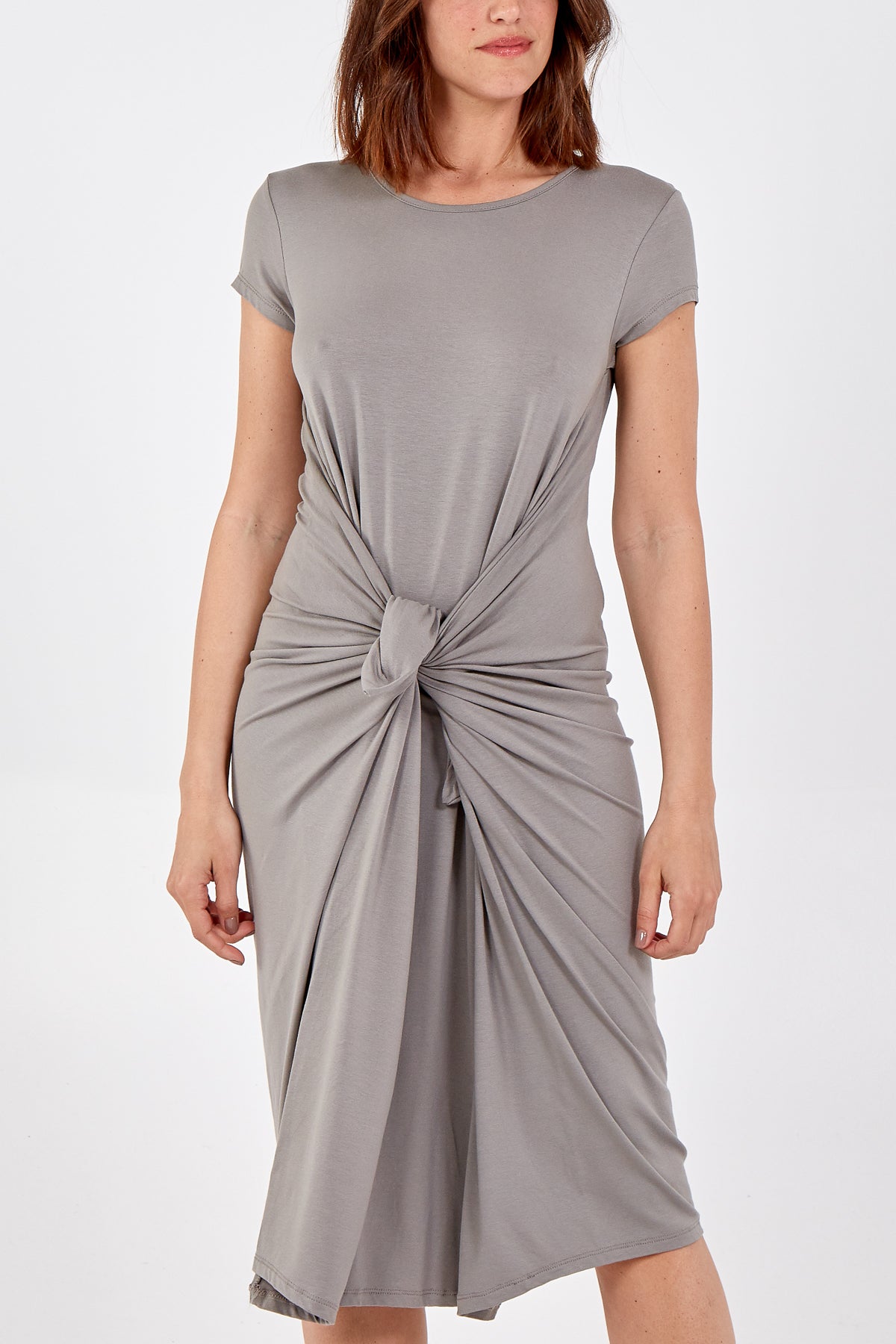 Cap Sleeve Plain Parachute Dress For Women  - Dropwear