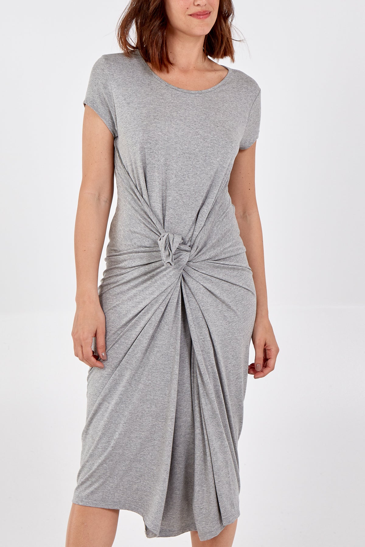 Cap Sleeve Plain Parachute Dress For Women  - Dropwear