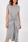 Cap Sleeve Plain Parachute Dress For Women  - Dropwear