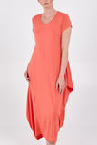 Cap Sleeve Plain Parachute Dress For Women  - Dropwear