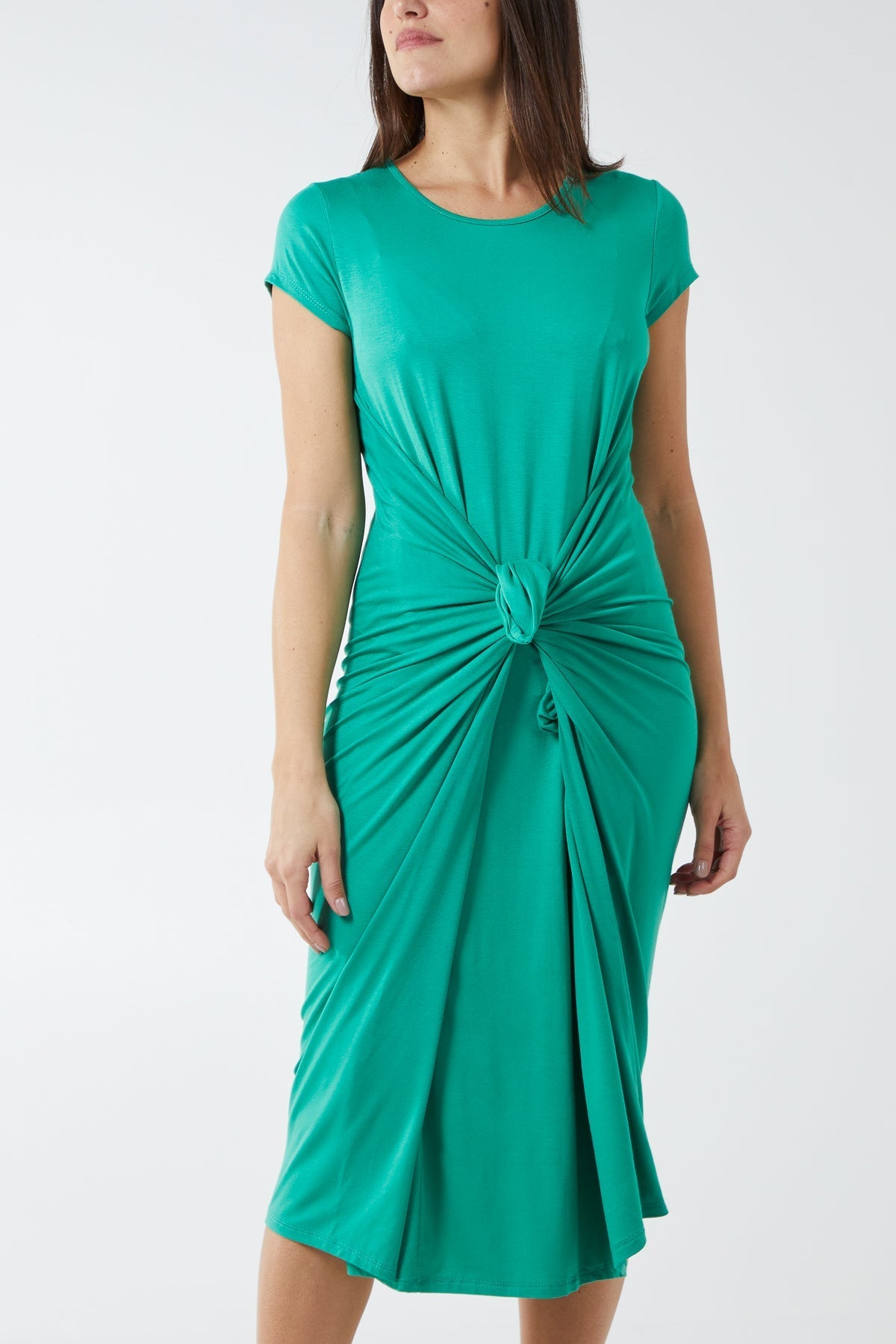 Cap Sleeve Plain Parachute Dress For Women  - Dropwear