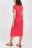 Cap Sleeve Plain Parachute Dress For Women  - Dropwear