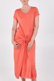 Cap Sleeve Plain Parachute Dress For Women  - Dropwear